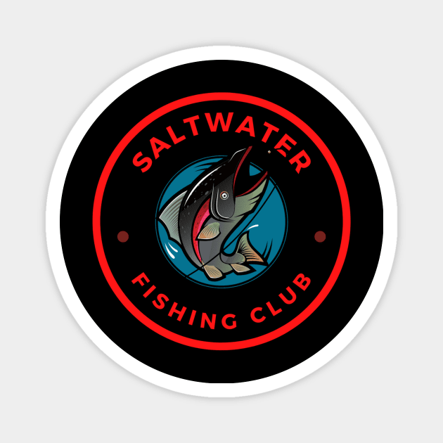 Saltwater Fishing Club Apparel Magnet by Topher's Emporium